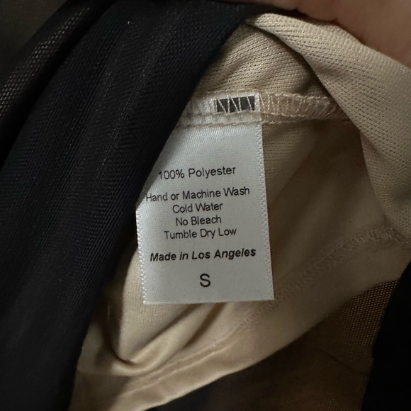 Lucy in the Sky - Brenna Mesh Off The Shoulder Mini Dress Black - Picture 5 of 5